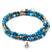 Women's Apatite & Pyrite Bracelet