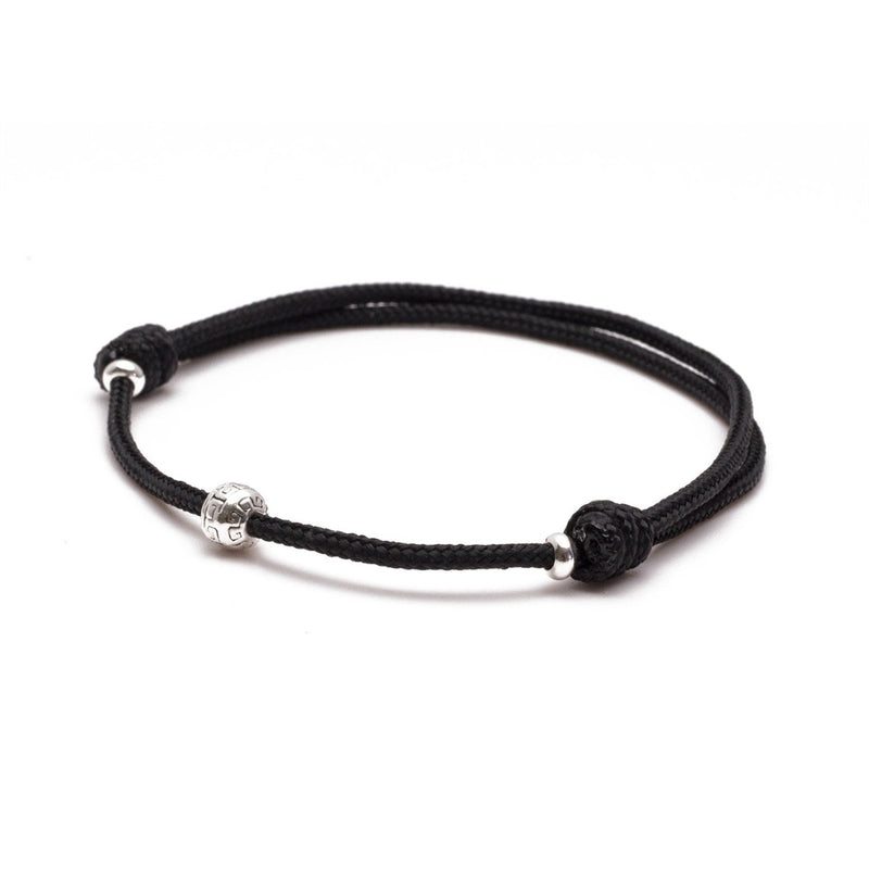 Men's Adjustable Cord Bracelet - Black