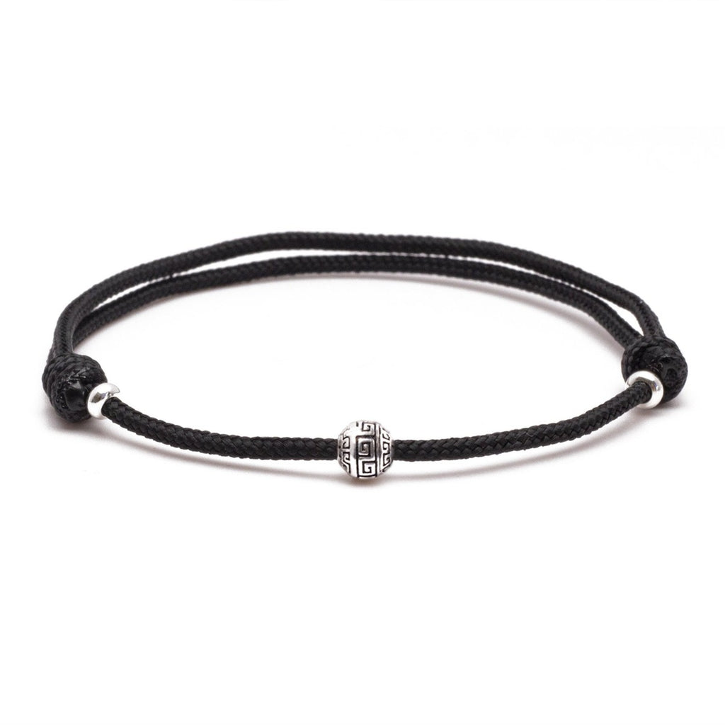 Men's Adjustable Cord Bracelet - Black