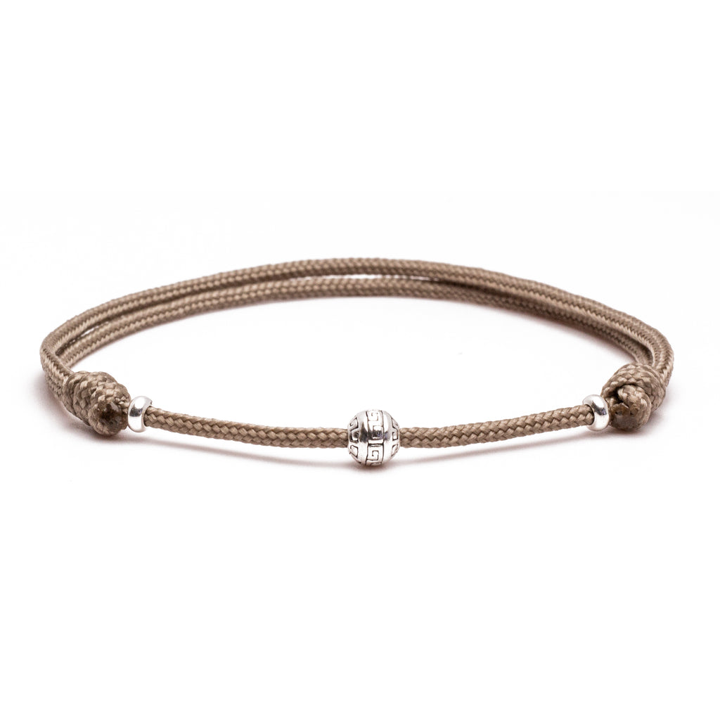 Men's Adjustable Cord Bracelet - Tan