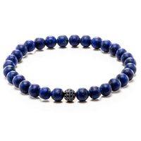 mens beaded bracelet with cz diamonds