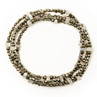 Women's Moonstone & Pyrite Necklace