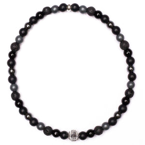 mens chakra bracelet with beads