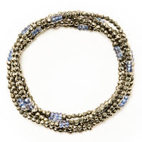 Lolite & Pyrite opra length necklace